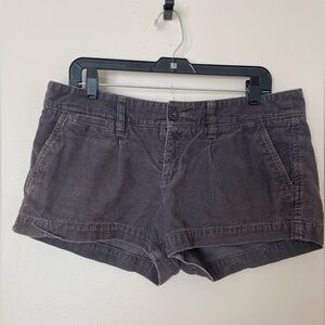 American Eagle Outfitters Y2K Style Brown Corduroy Shorts 100% Cotton Size 12